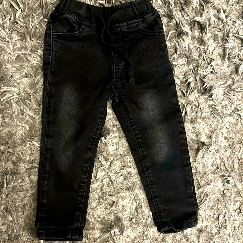Toddler Black Denim Jeans
